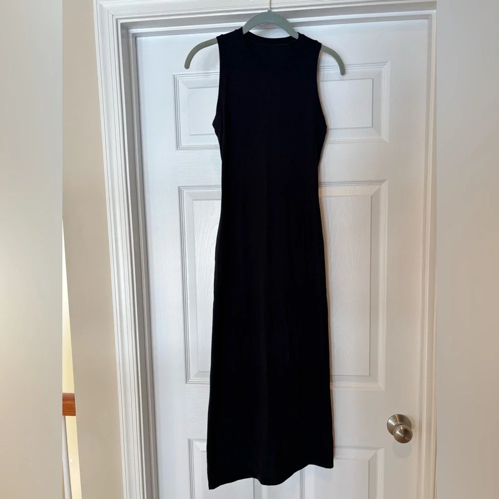 Lululemon All Aligned Midi Dress Black Size 2 - Picture 3 of 6